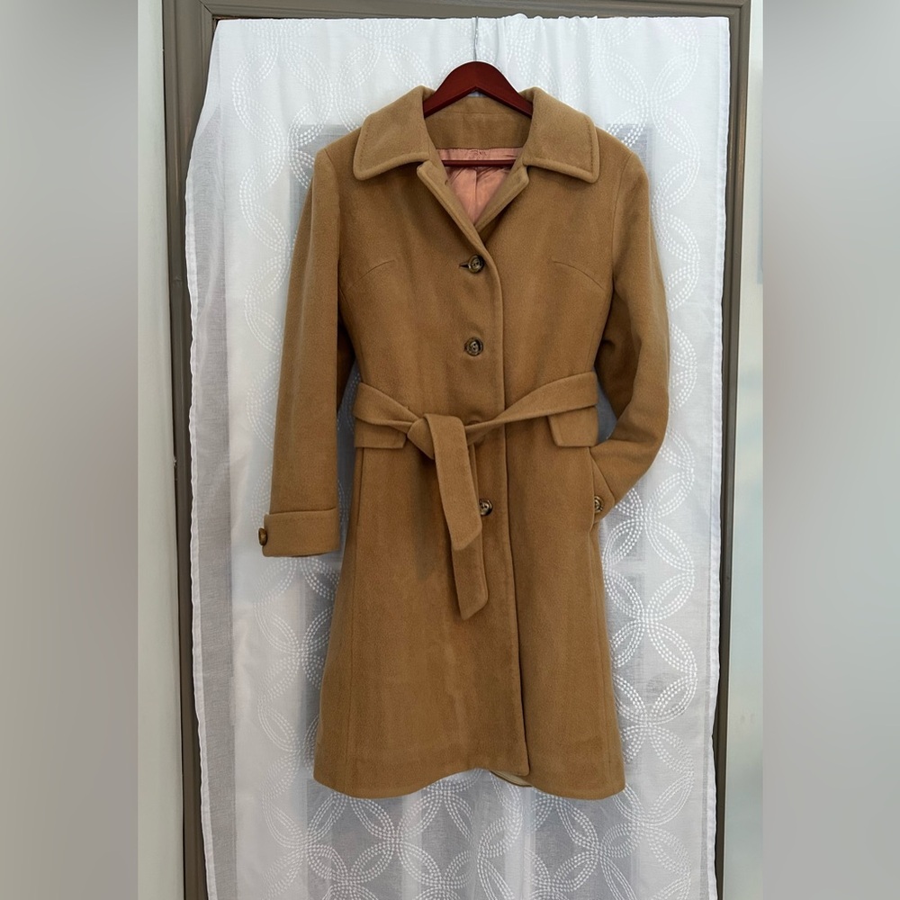 Vintage Classic Tan Wool Coat